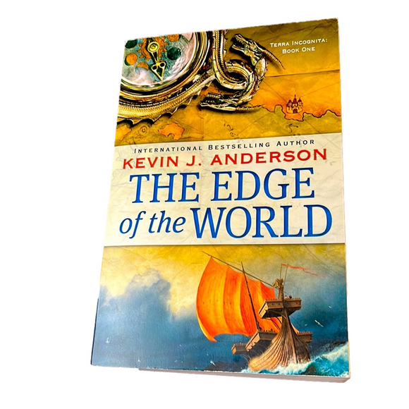 The edge of the world book by Kevin J Anderson Autographed - Picture 1 of 4